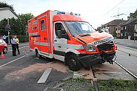 Unfall mit Rettungswagen auf der Aachener Straße