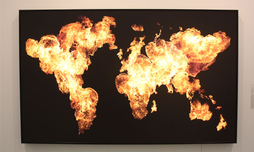"One World" von Eckart Hahn, 2016 - ausgestellt von der Galerie Schlichtenmaier