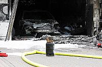 Autowaschanlage in Lövenich brennt aus
