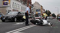 Unfall mit Rollerfahrer auf der Bonner Strasse