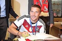 Lukas Podolski Empfang im Rathaus Köln