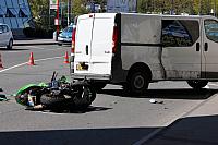 Unfall mit Motorradfahrer auf der Gummersbacher Straße