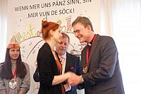 Sarah Dorau und der Erzbischof Rainer Maria Kardinal Woelki