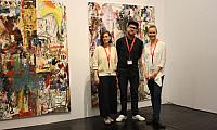 Inci Yilmaz, Alexander Warhus und Anna-Luisa Rittershaus von der Galerie Warhus Rittershaus